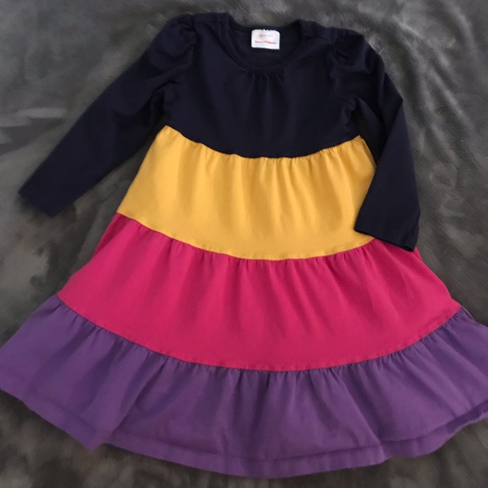 Hanna Andersson Twirl Power colorblock dress